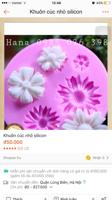 Combo 7 Khuôn Silicon Dụng Cụ Làm Thạch Rau Câu 4D
