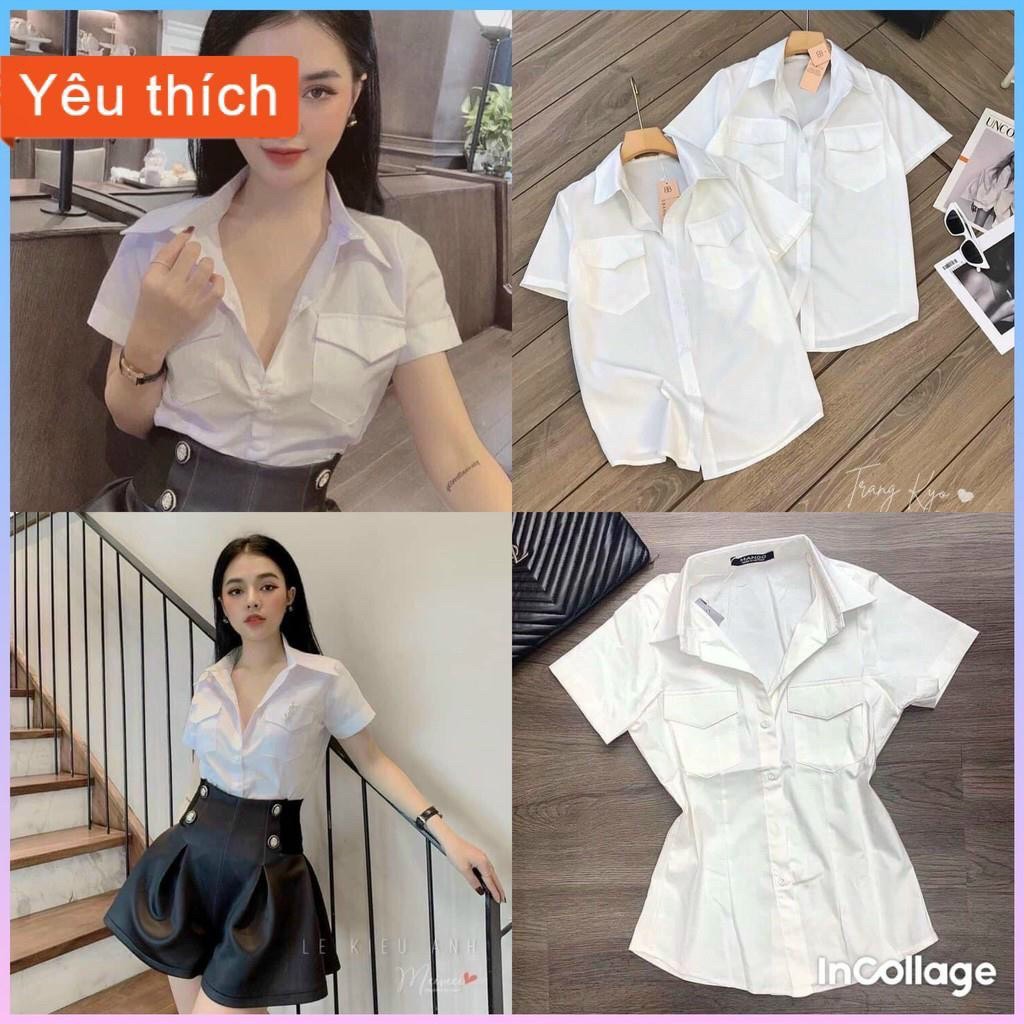 [FreeshipMAX] Áo sơ mi học sinh nữ