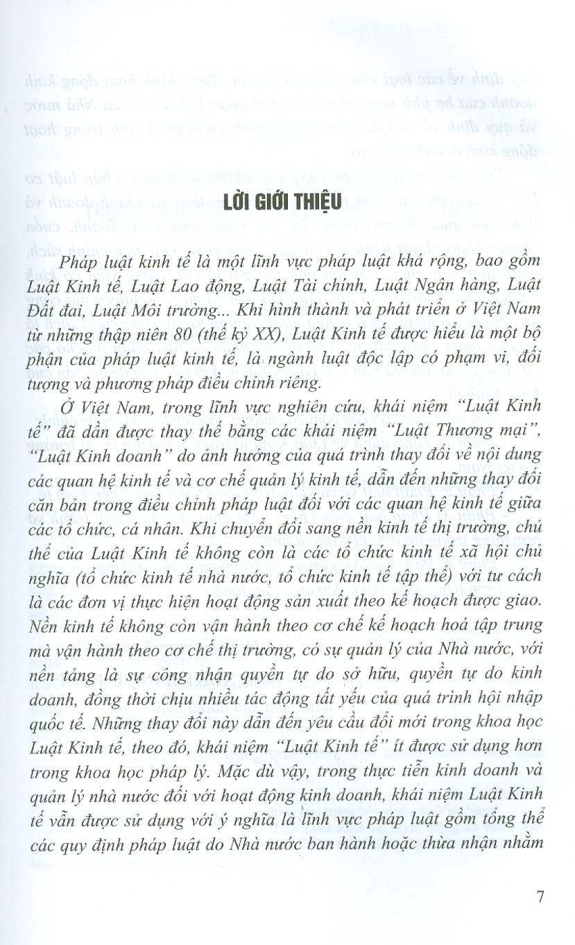 Luật Kinh Tế (Chuyên Khảo)