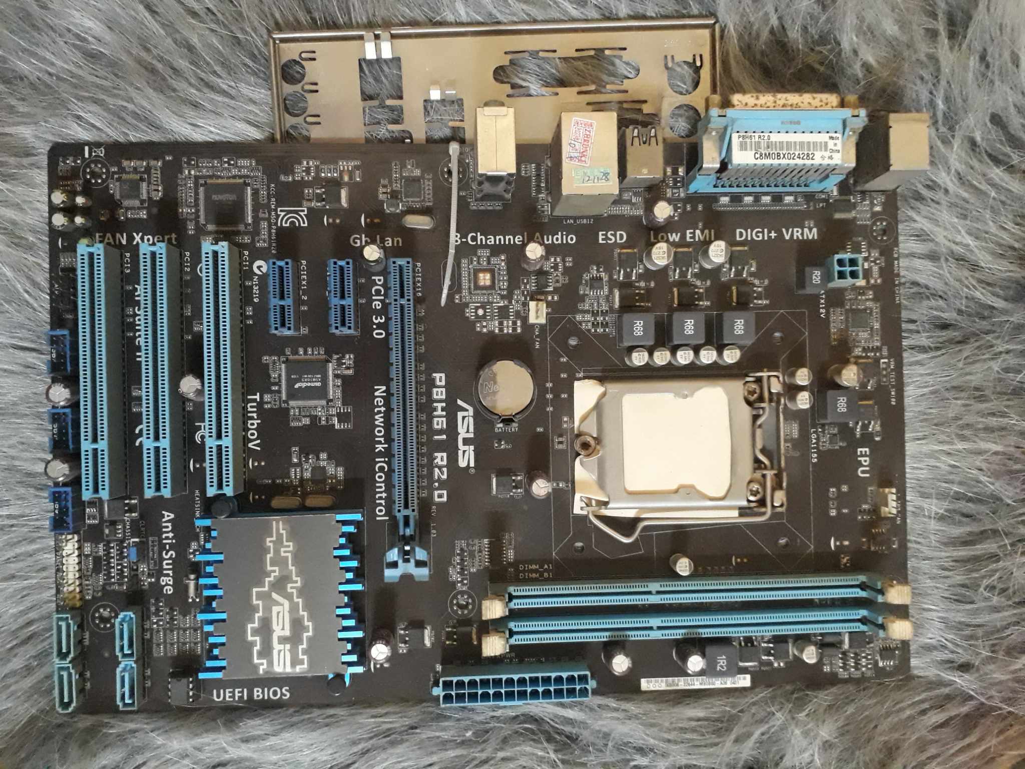 Main H61 Asus. P8h61 không onboard. bảo hành 1 tháng
