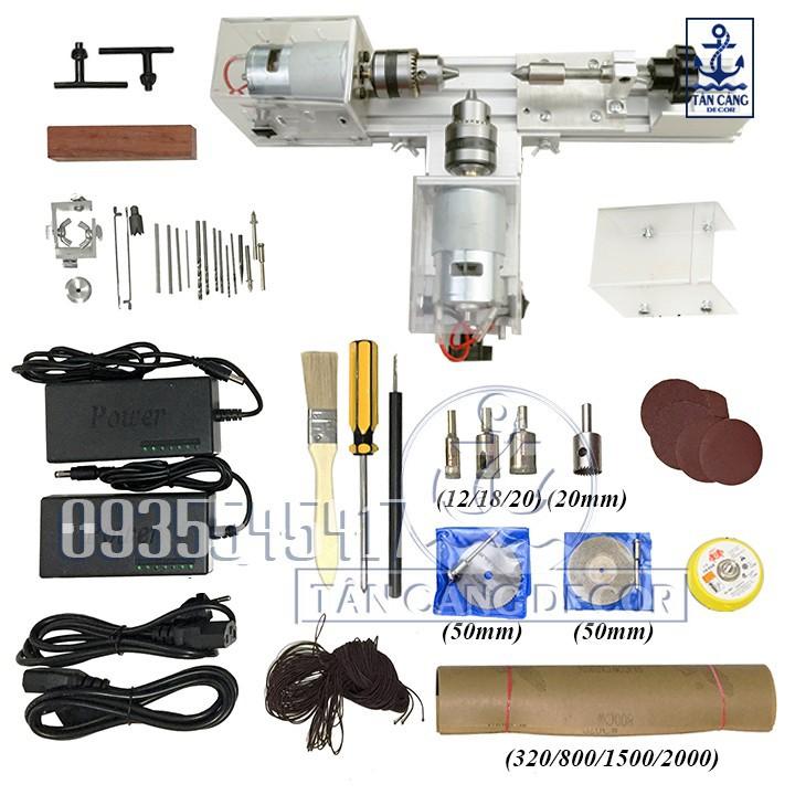 Máy Tiện Hạt Chuỗi 2 Môtơ Mini