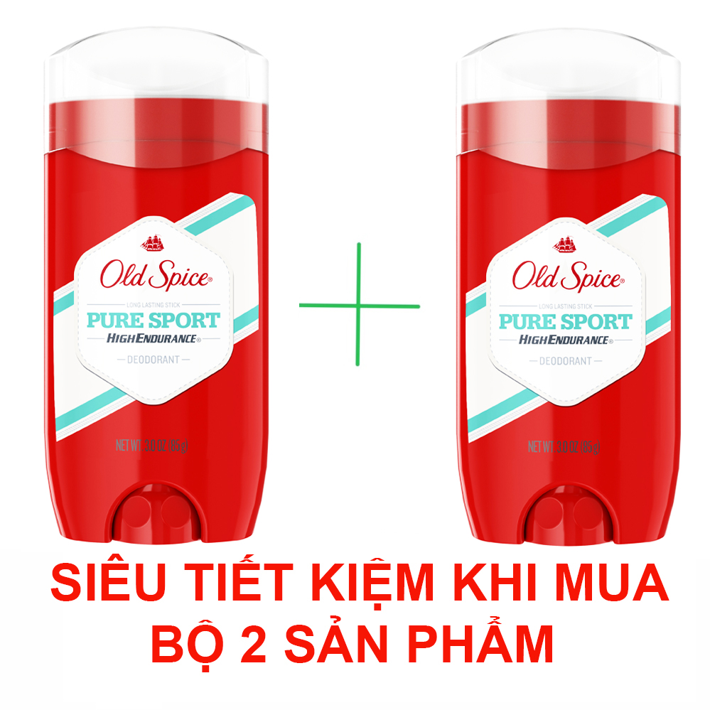 Bộ 2 lăn khử mùi Old Spice Pure Sport High Endurance 85g
