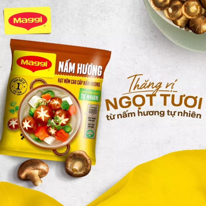 Tặng 250ml dầu Meizan_Hạt nêm nấm hương Maggi cao cấp 450g