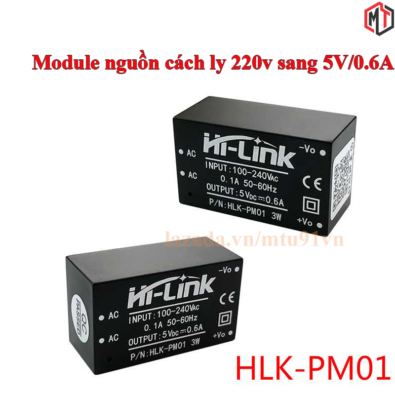 Module Nguồn AC-DC Hi-Link HLK-PM01 5VDC 3W