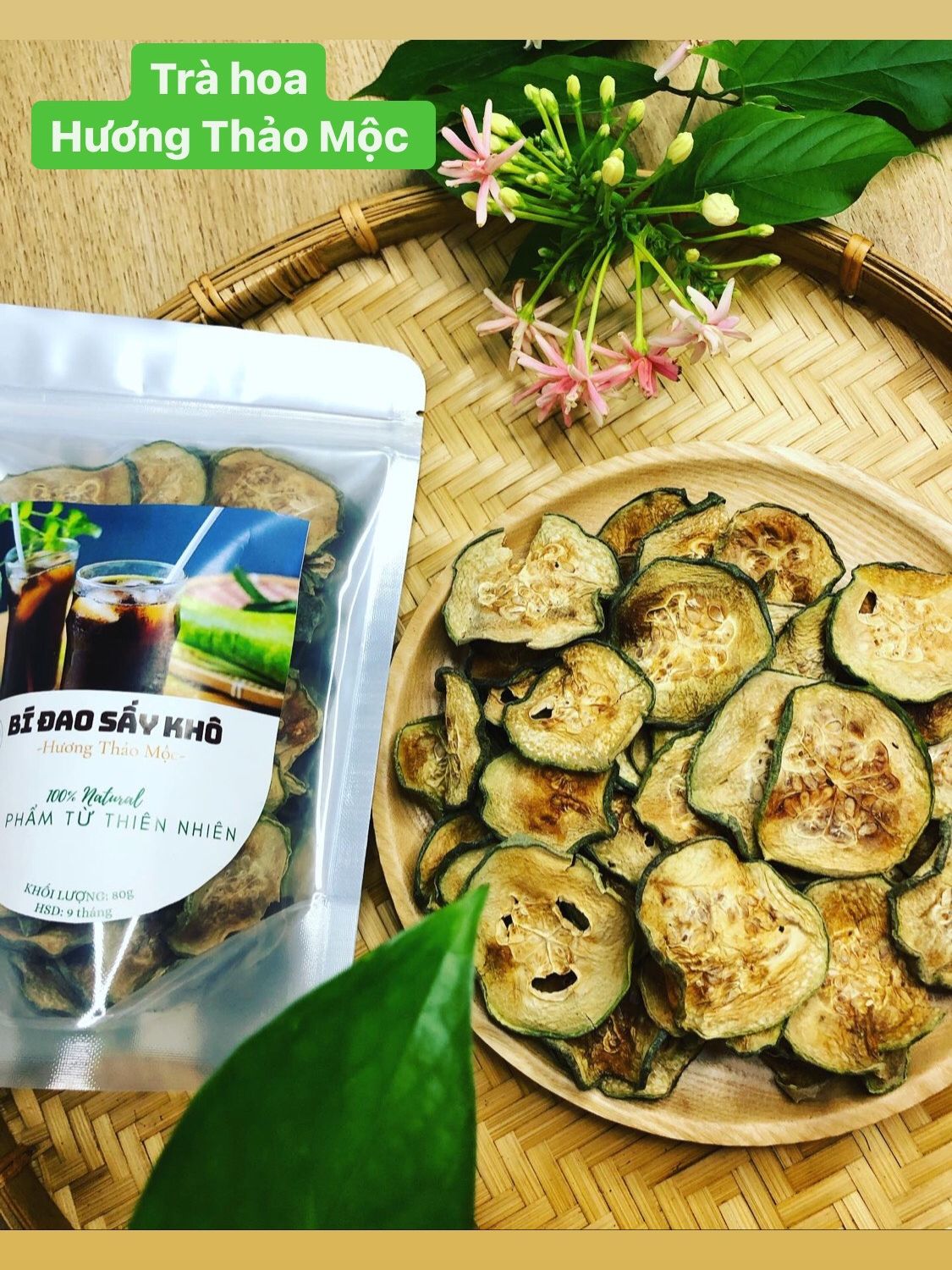 Trà Bí Đao Sấy Khô (Thanh Nhiệt - Mát Gan) - Trà Hoa Natural Thảo Mộc