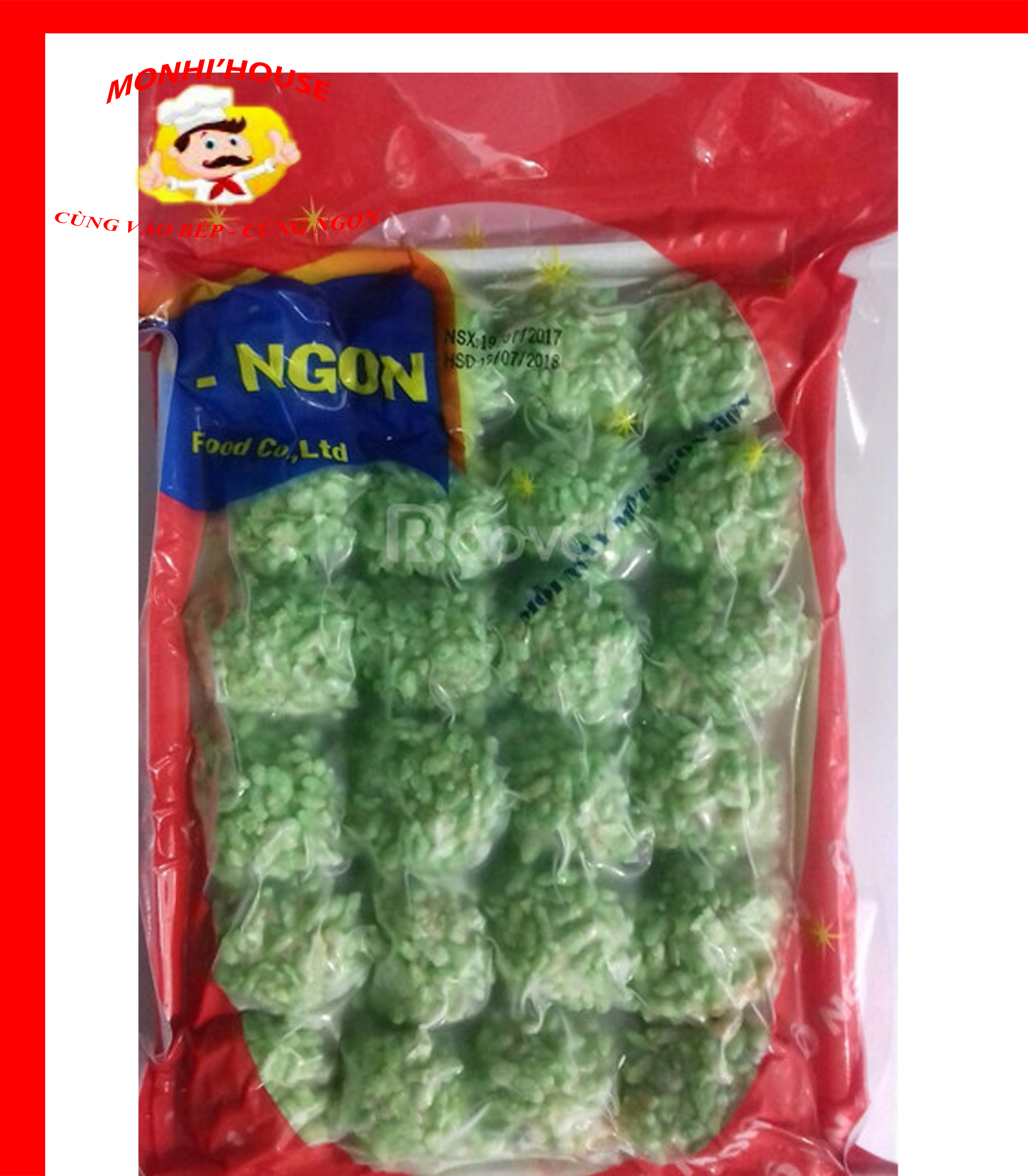 Khay 500g chả cốm xanh Ôngon ( NSG Ngon)