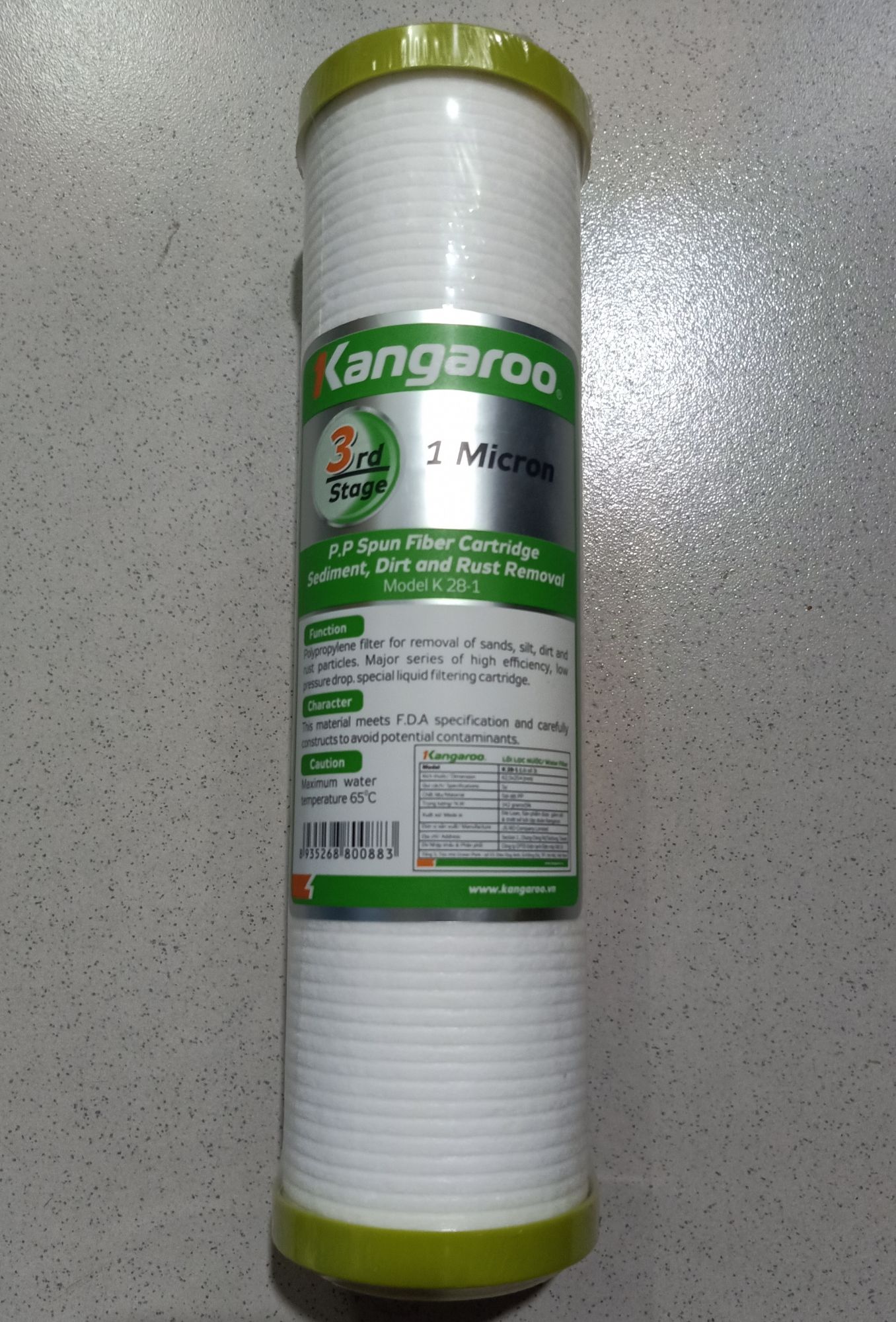 Lõi lọc nước 1, 2, 3 Kangaroo