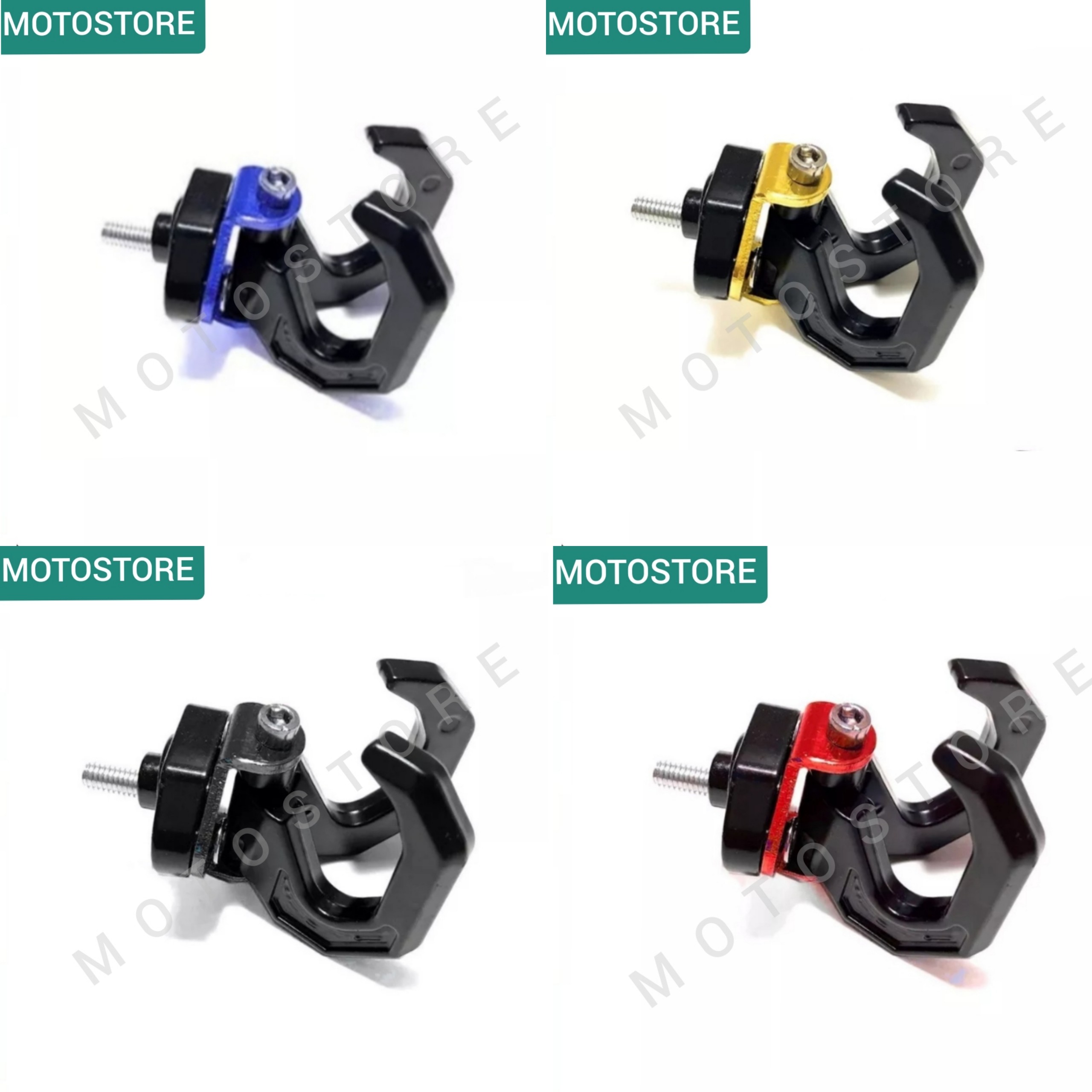 Móc Treo Đồ Xe Máy (2 Móc Nhôm Xoay 180 độ)