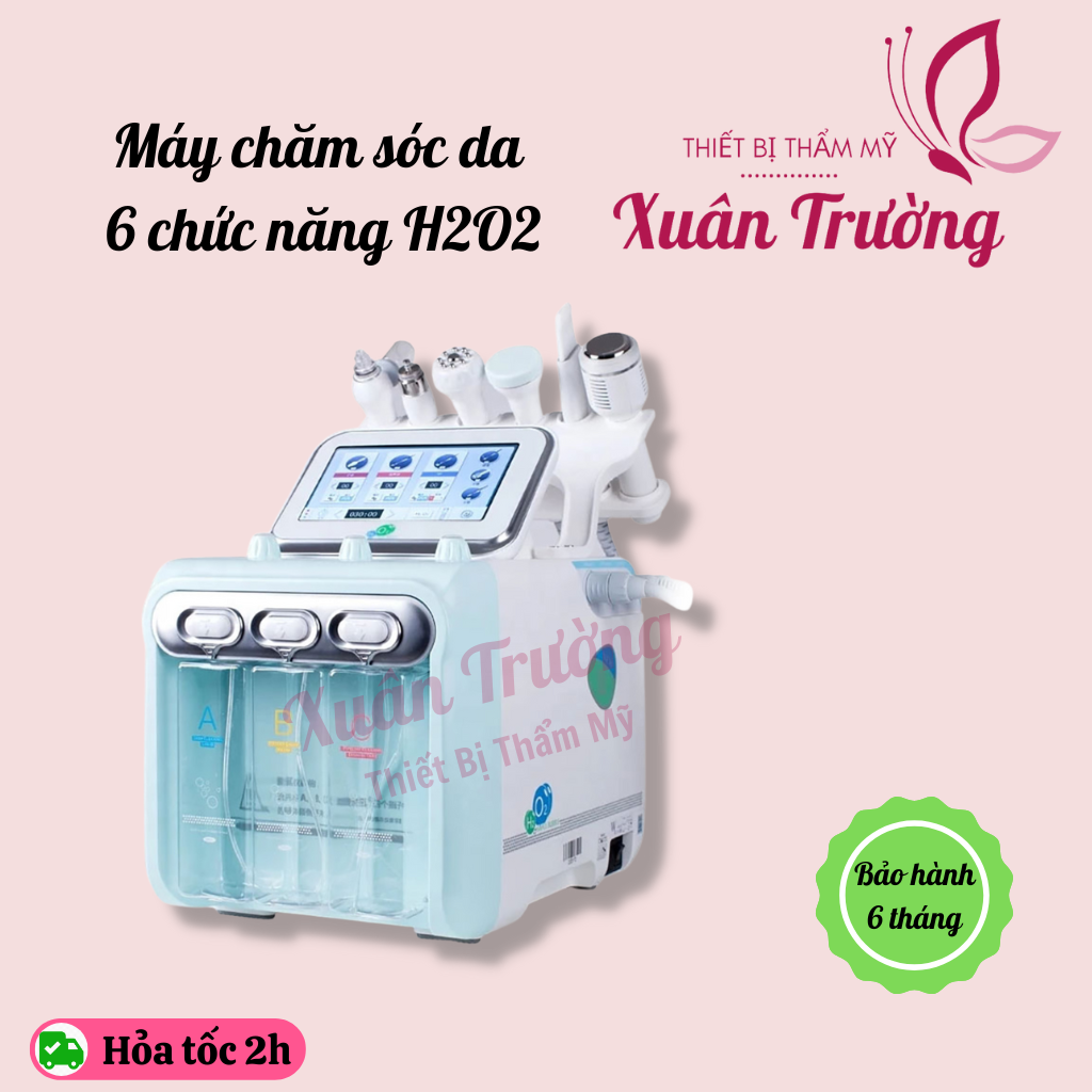 Máy chăm sóc da đa năng H2O2 | Máy chăm sóc da 6in1 cho spa