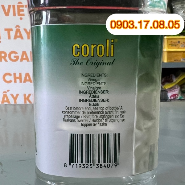 Dấm trắng Coroli (1L)