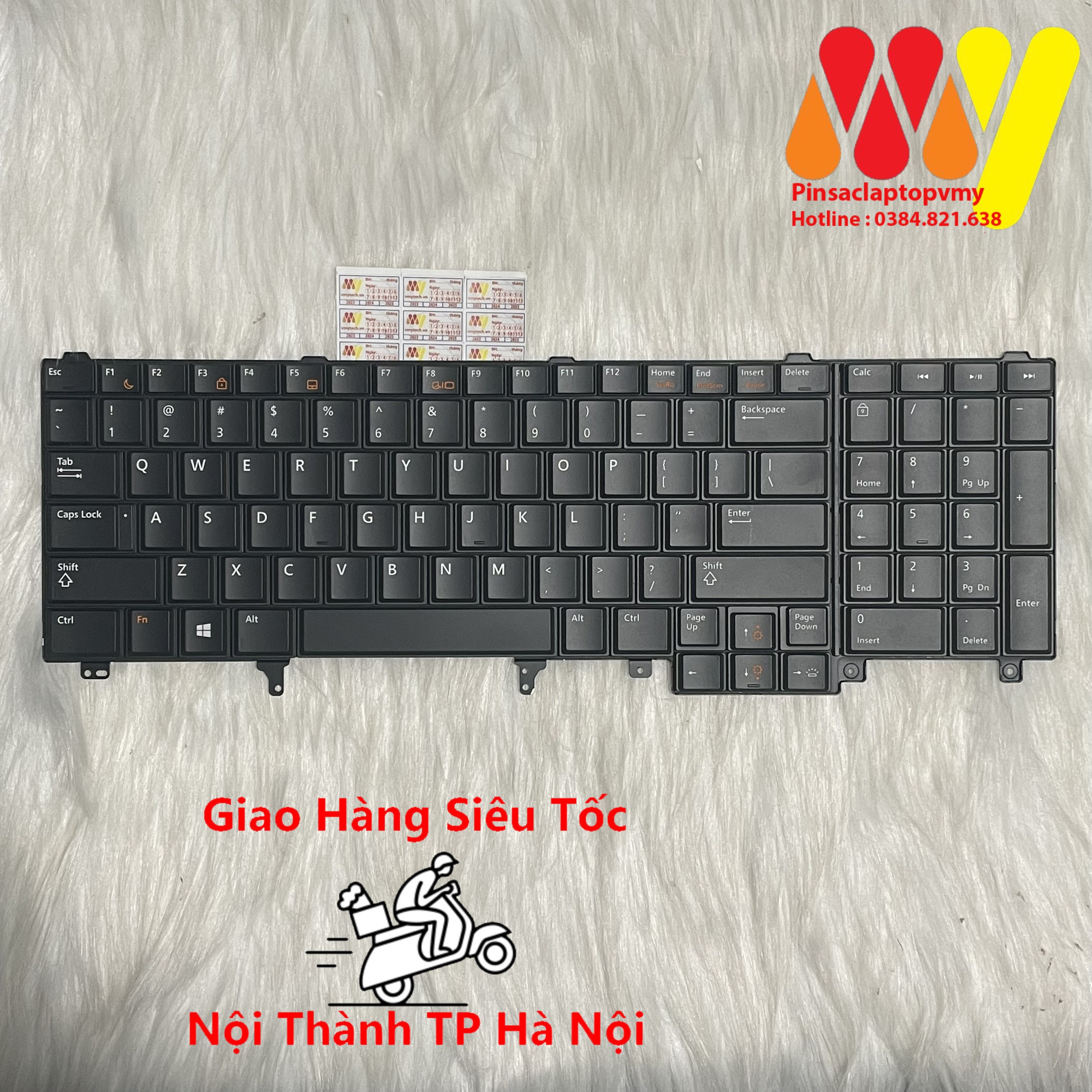 Bàn Phím Laptop Dell Latitude E6520 E6530 E6540 E5520 E5520M E5530 NEW