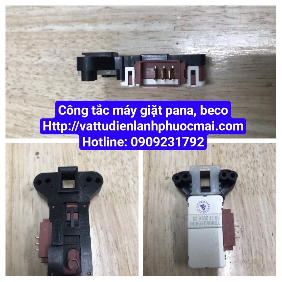 Công tắc máy cửa trước beko, panasonic 3 chân phước mãi