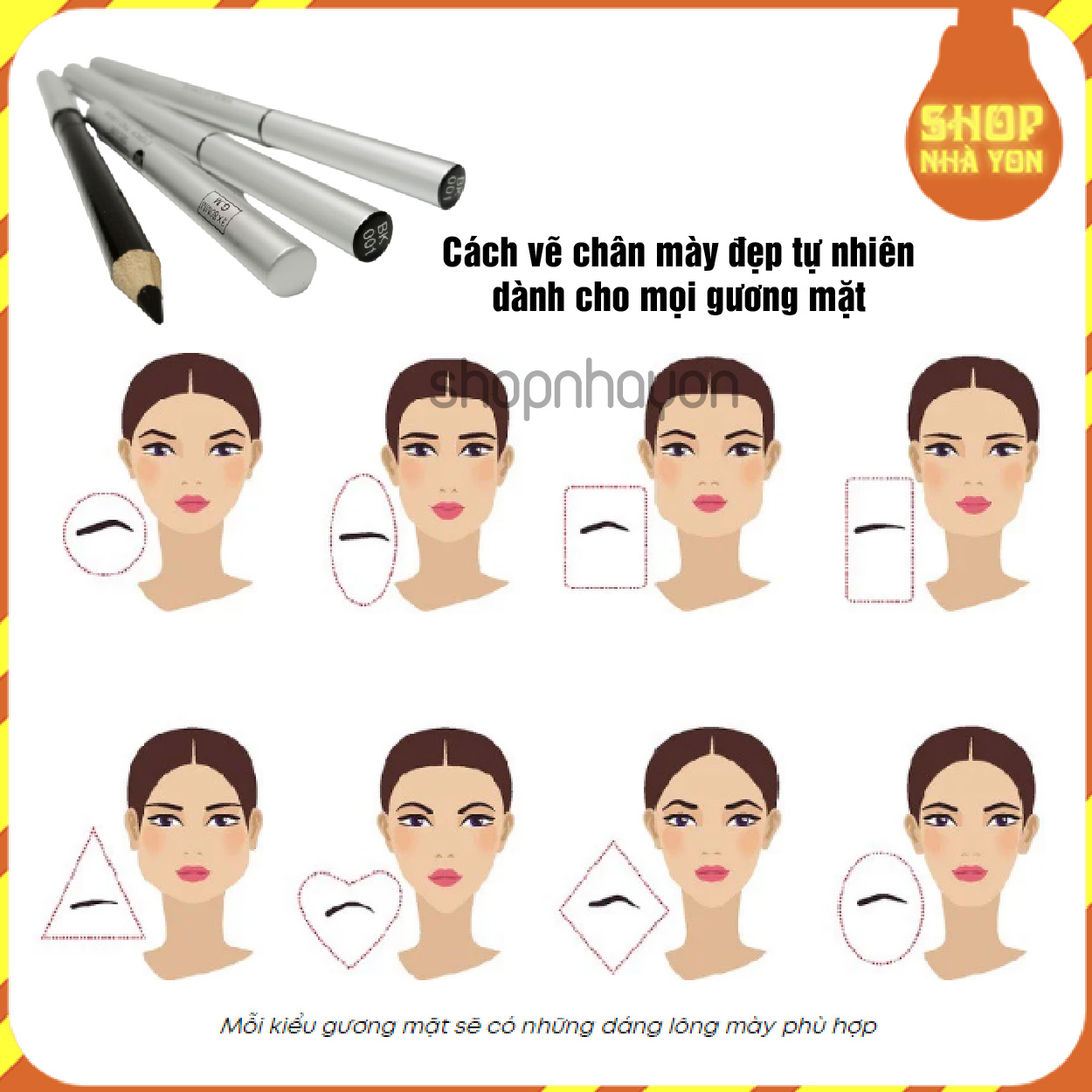 Chì kẻ chân mày Monaliza dạng sáp