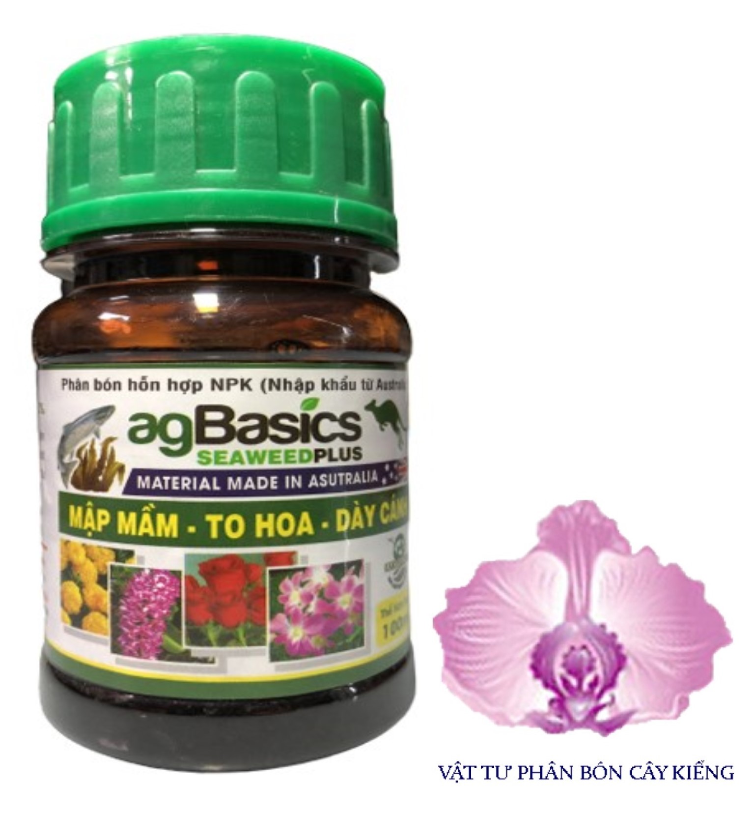 Phân bón hỗn hợp npk agbasics seaweedplus - #042a# 100ml