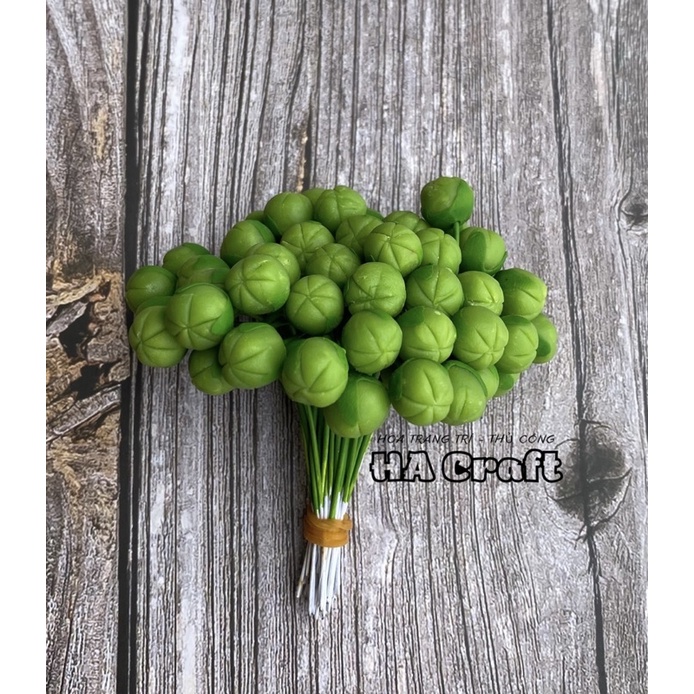 Nụ hoa mai đào làm hoa handmade S0308
