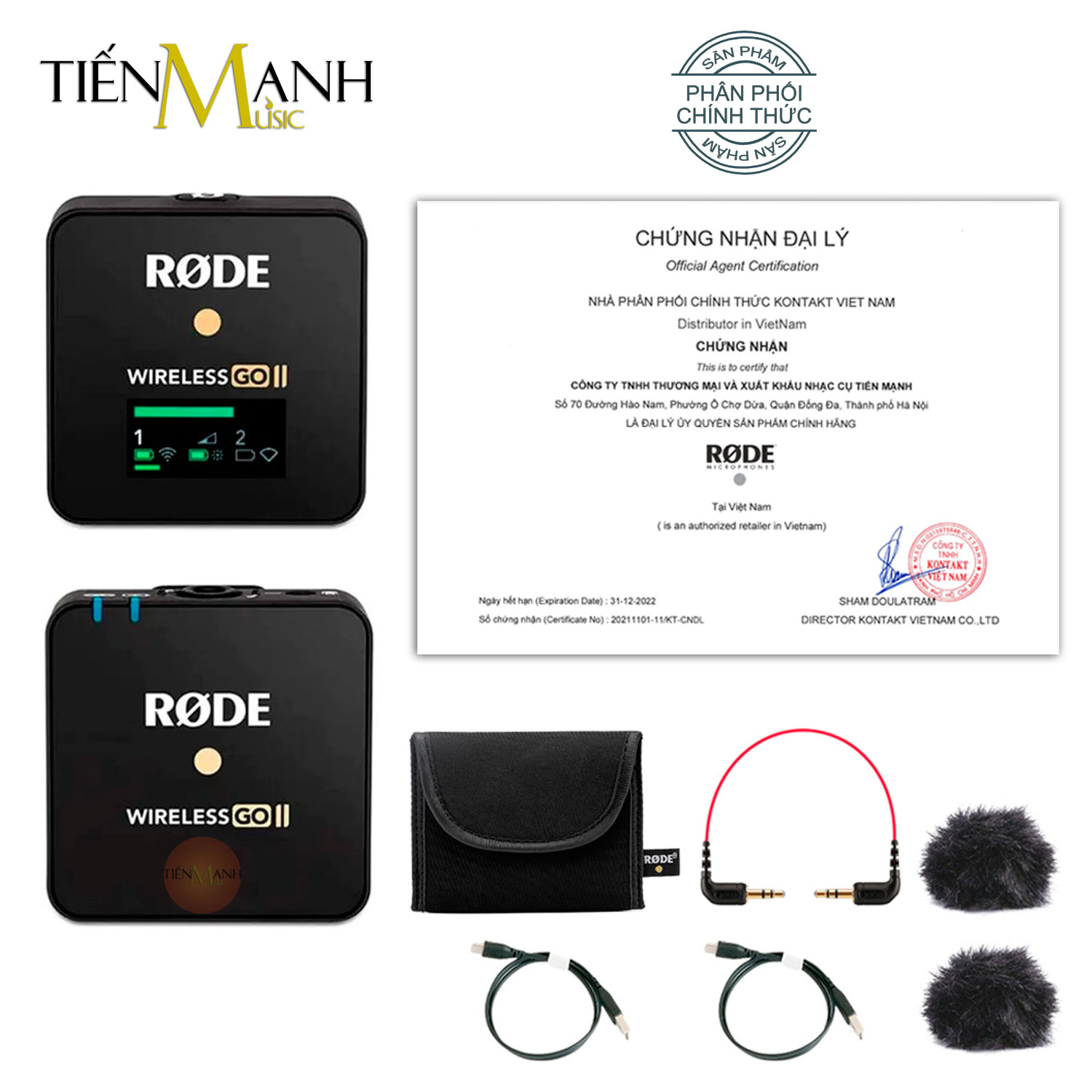 Micro rode wireless 2 phát 1 thu go 2 - mic không dây thu âm livestream go ii, phỏng vấn goii single go2