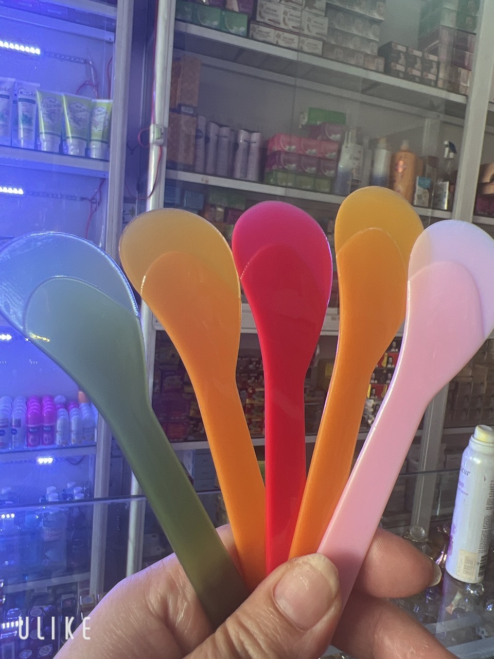 Combo 5 muỗng que nhựa trộn kem, khuấy kem 12.5cm