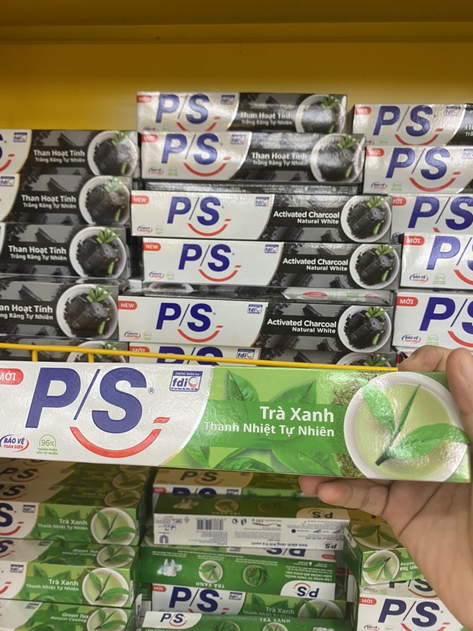 Kem đánh răng PS hương trà xanh 230g