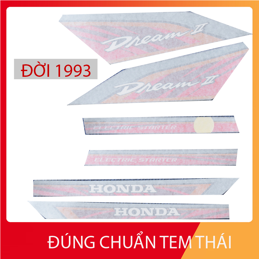 Bộ tem 3 lớp hàng xịn cho dream thái đời 1993