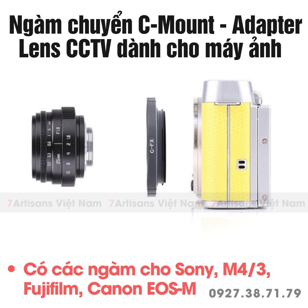 Adaptateur D'objectif C-Mount Vers Canon EOS M - Neuf - Fittings4you