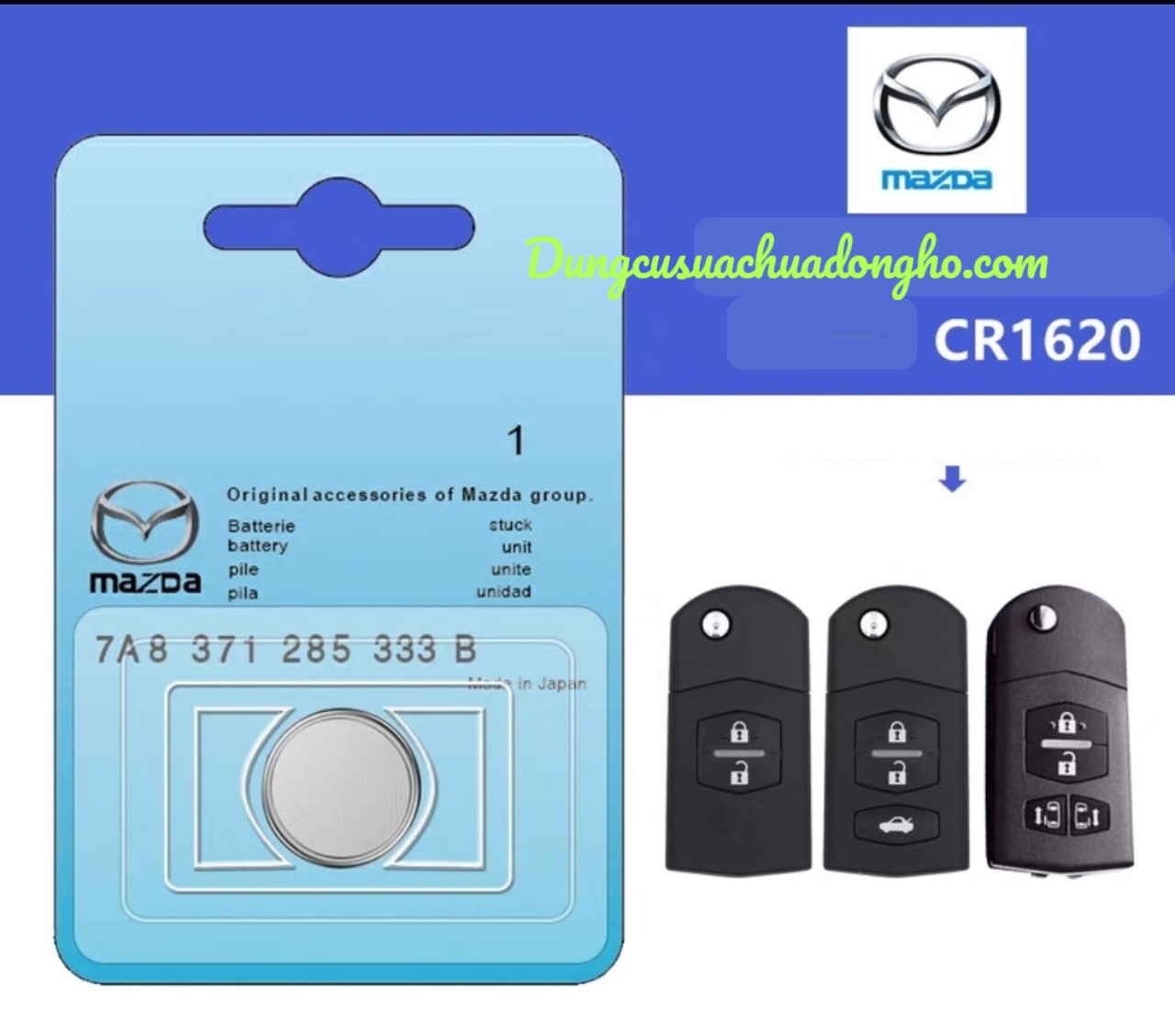 Pin Chìa Khóa Xe ô tô Mazda