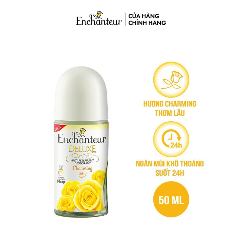 Lăn khử mùi enchenter trắng da 50ml date mới