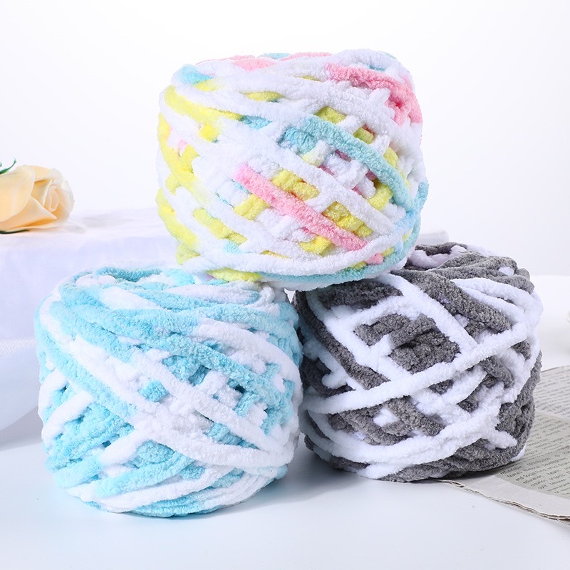 [Có Sẵn] Len Nhung Đũa Cuộn 100gr