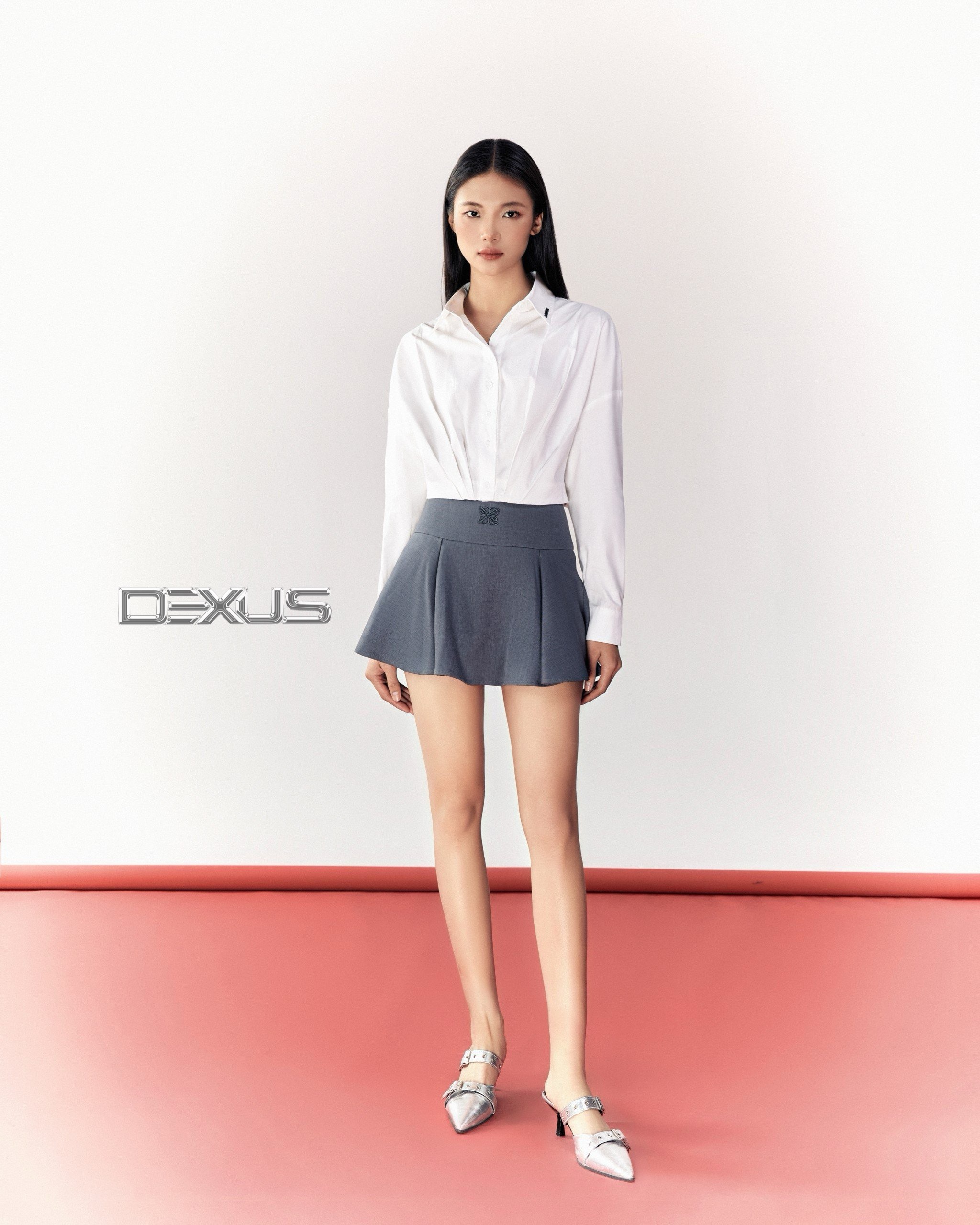 [DEXUS] CHÂN VÁY GHI DÁNG XOÈ BASIC SKIRT - DXCV120426