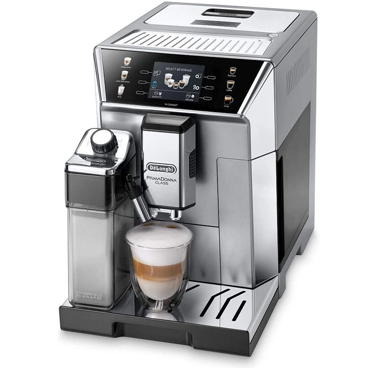 De'Longhi PrimaDonna Class ECAM550.65.W & Lavazza coffee beans in a set, fully automatic coffee machine with LatteCrema system and app function incl
