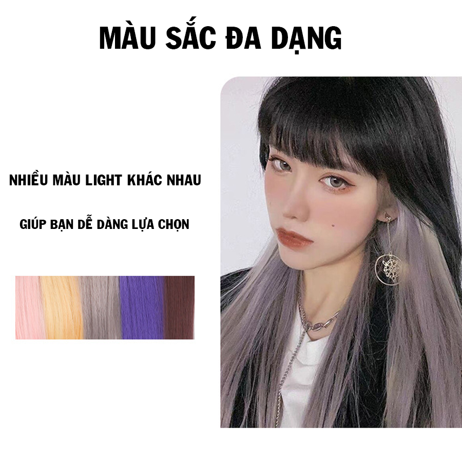 Tóc light mảnh, mẫu tóc light kẹp tạo kiểu