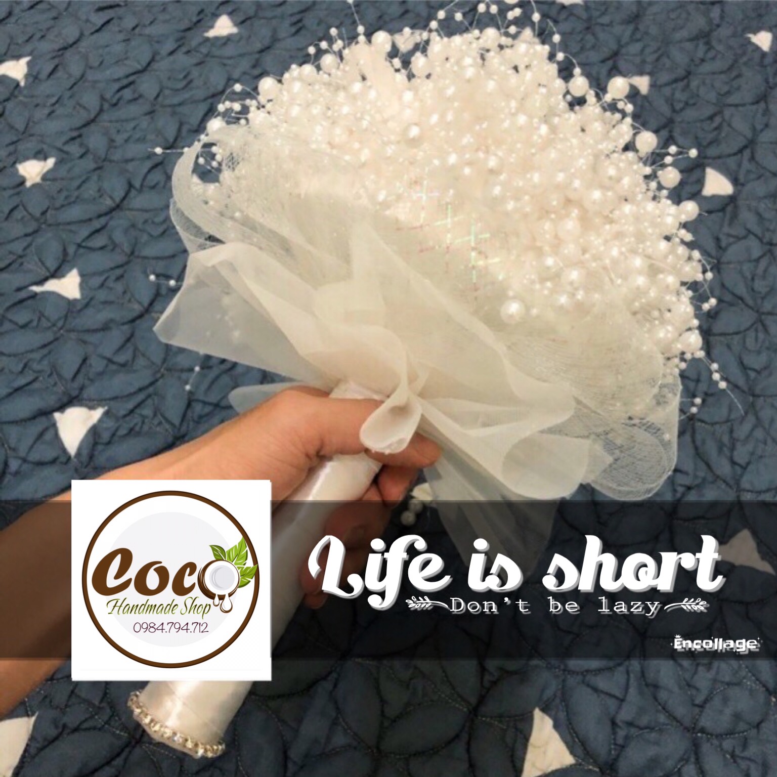 [HCM]Combo Làm Bó Hoa Cưới Hạt Trai