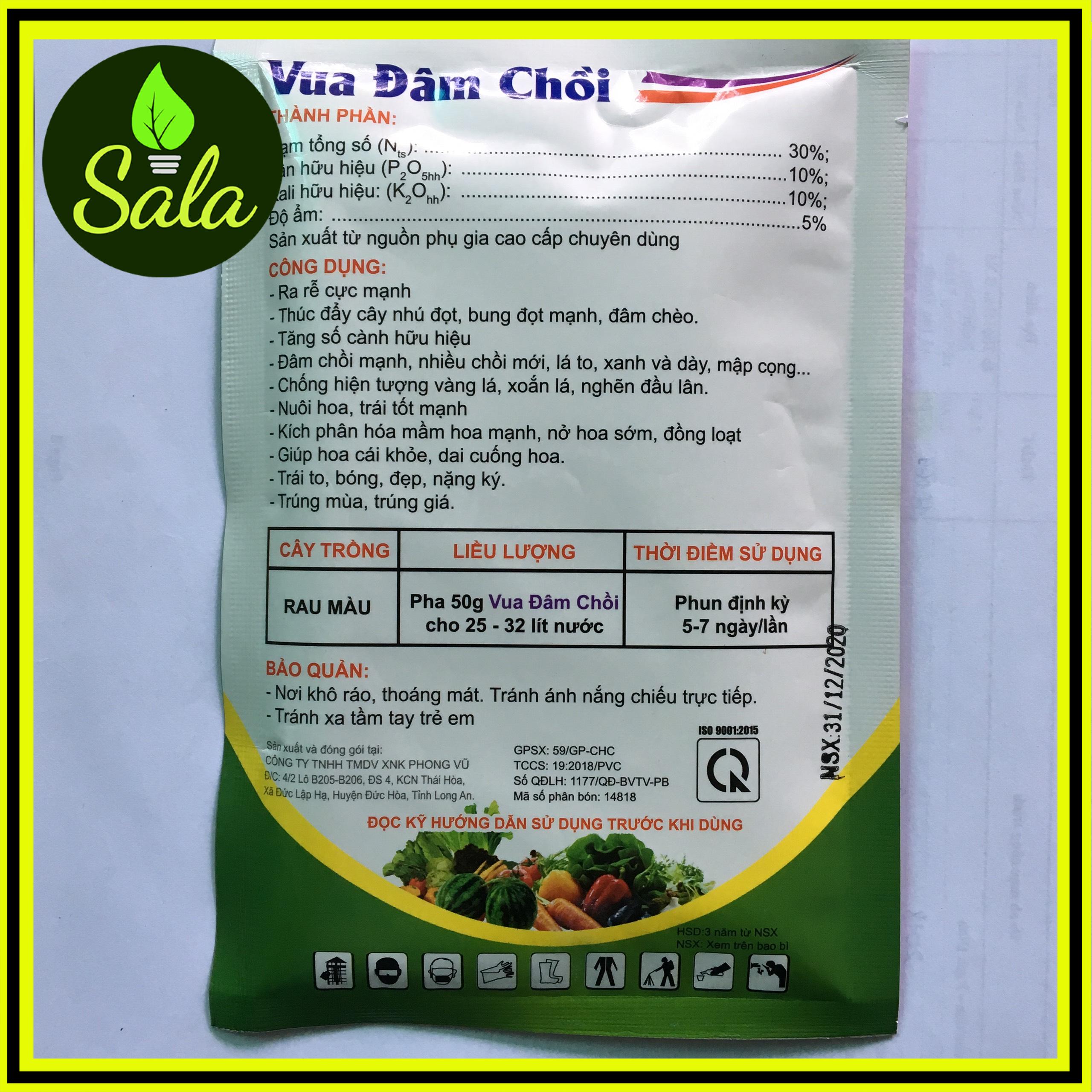 Phân bón giúp cây ra đọt đều, xanh lá, dày lá Vua đâm chồi đâm chồi mạnh, chống nghẽn đầu lân, vươn đọt cao xanh lá mướt lá