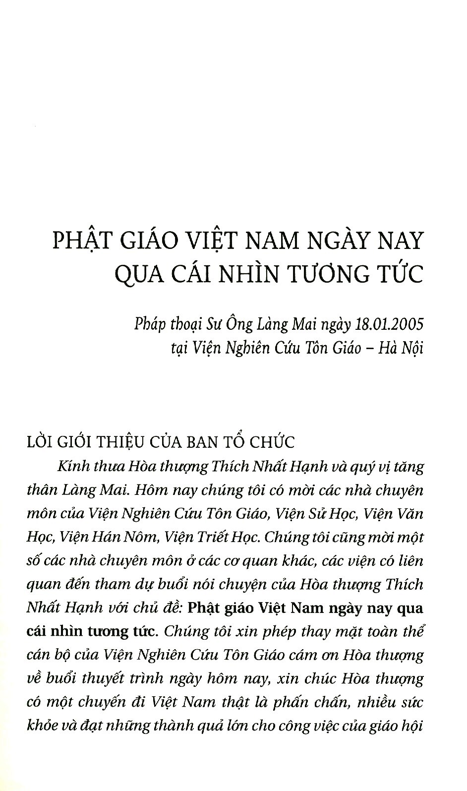 Cho Đất Nước Đi Lên (Tái Bản) - Thích Nhất Hạnh