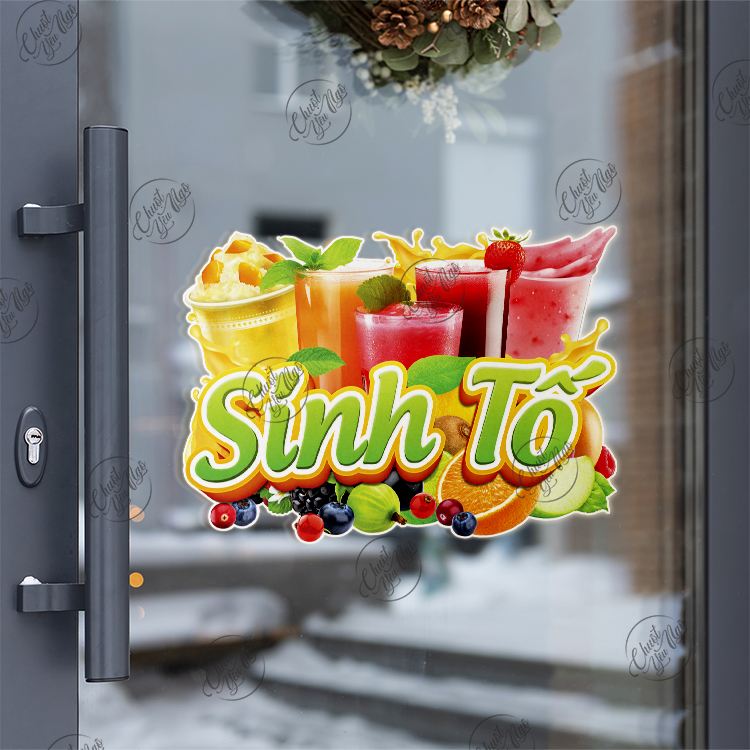Wall sticker fruit smoothie