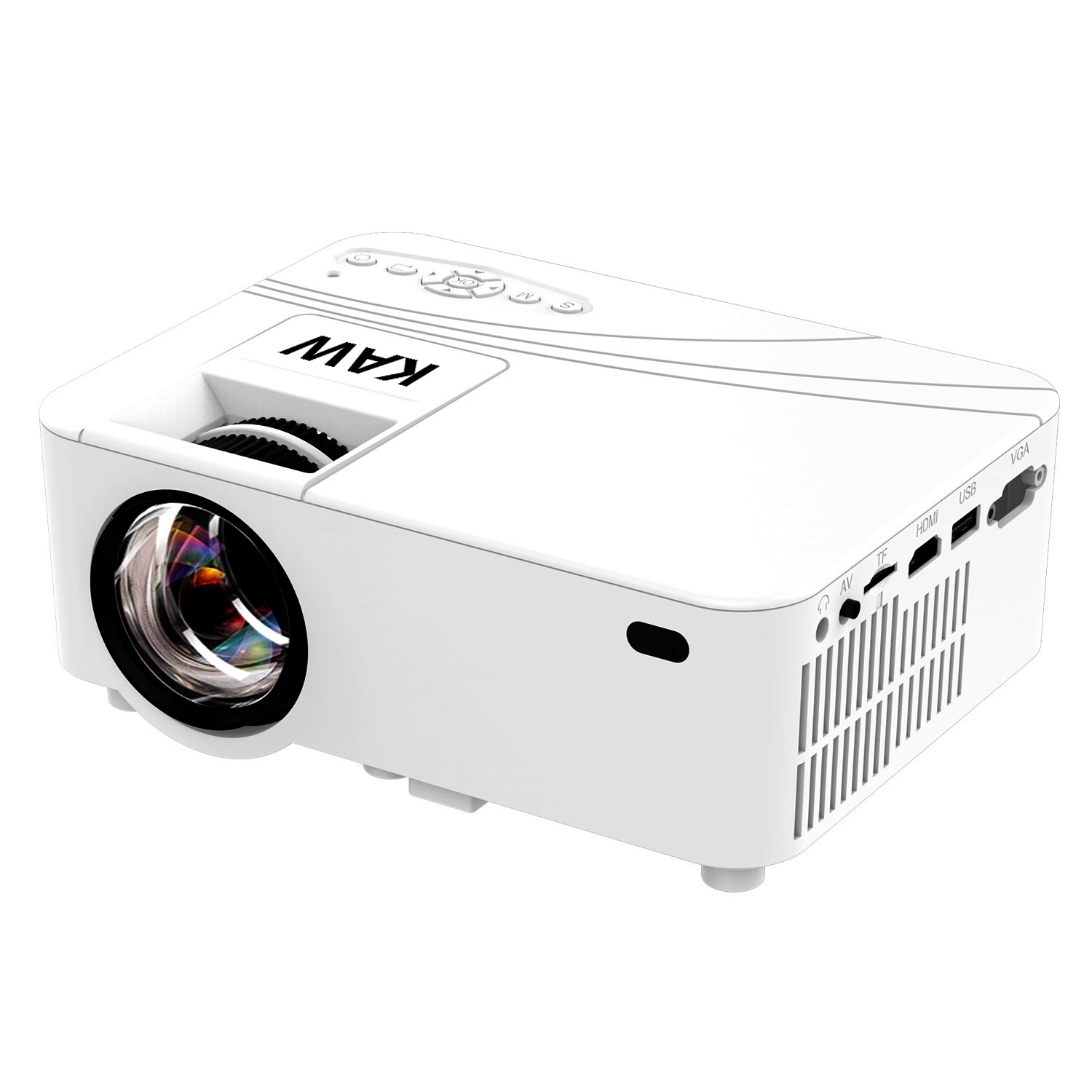 Máy chiếu mini, Máy chiếu cầm tay, Máy chiếu KAW cao cấp thông minh đa chức năng, không cần màn chiếu, Hình Ảnh Sắc Nét, Độ Phân Giải Cao, Ảnh To Và Rộng