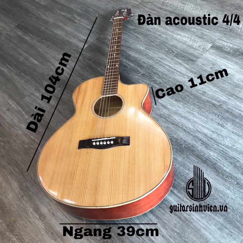Đàn guitar acoustic SVA1 size 41 - Đàn cho bạn mới tập đệm hát, solo - Tặng 7 phụ kiện kèm capo giảm còn 9k - Bảo hành 1 năm