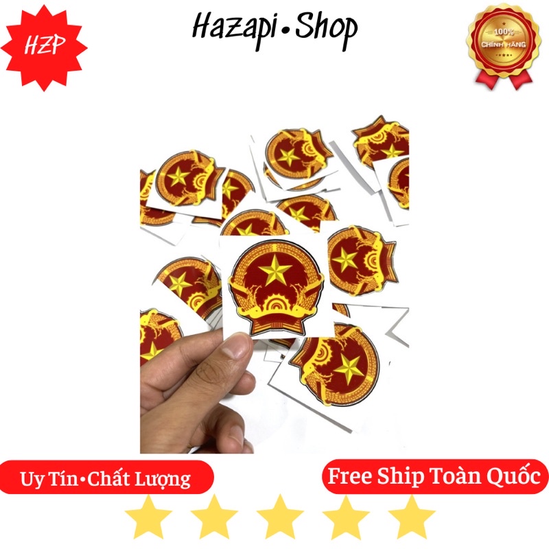 Tem đảng quốc huy trang trí xe