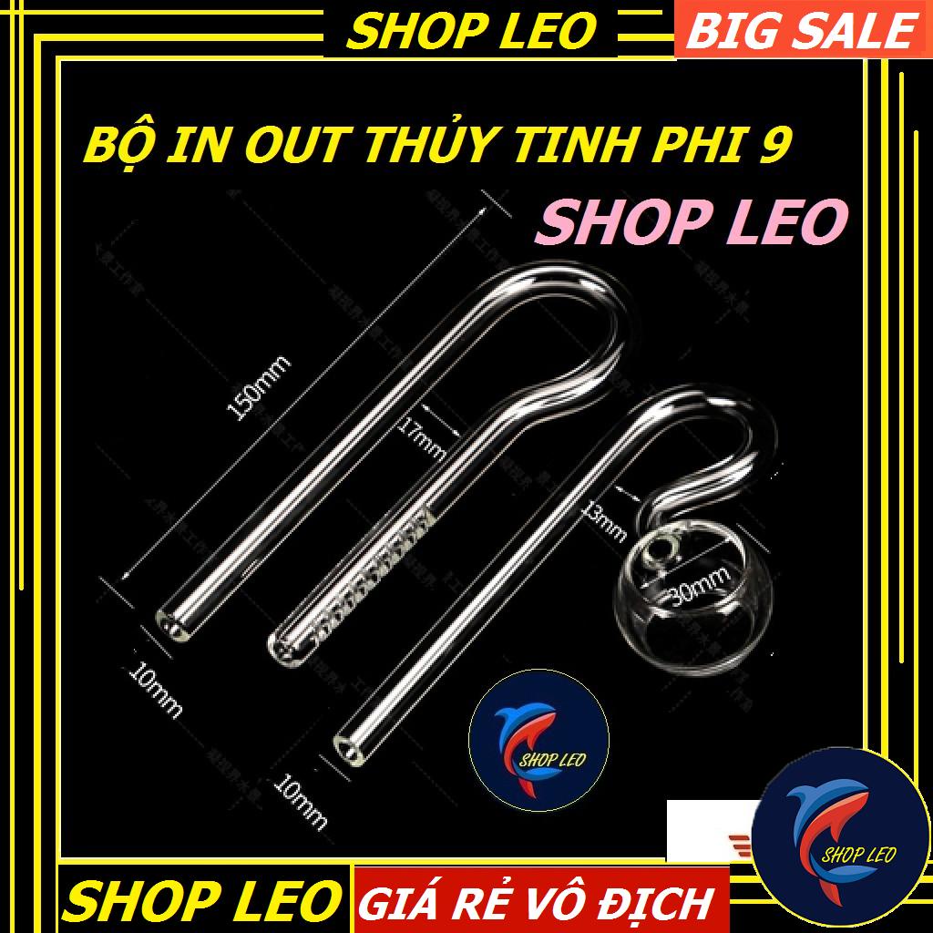 Bộ in - out thủy tinh d9- in out mini cho hồ nano - hồ shallow - phụ kiện thủy sinh - shopleo
