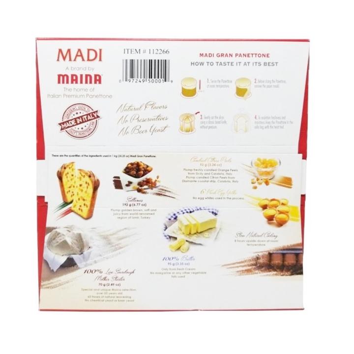 Bánh Madi Gran Panettone Truyền Thống Ý ( 1kg)