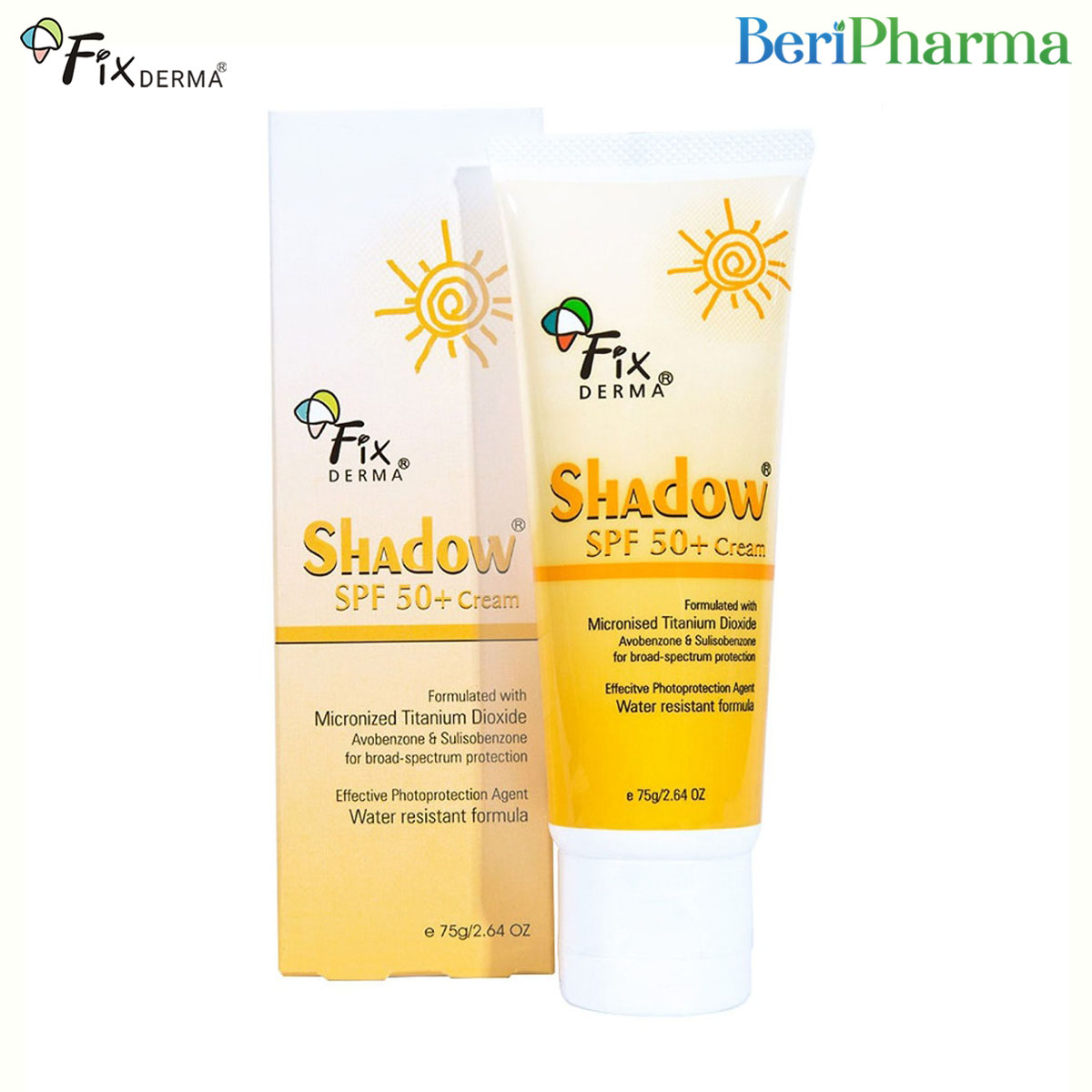 [HCM]Fixderma Kem Chống Nắng Shadow Spf50+ Cream 75g