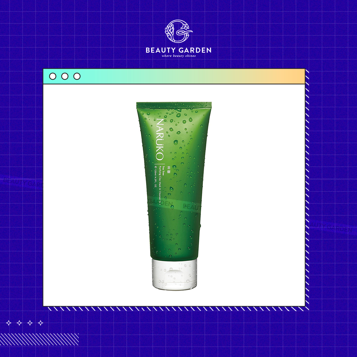 Sữa Rửa Mặt Naruko Tea Tree Purifying Clay Mask-Cleanser In1 120gr