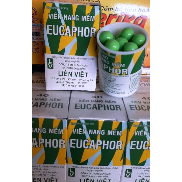 EUCAPHOR viên nang mềm ho dầu lọ 40 viên EUCAFOR