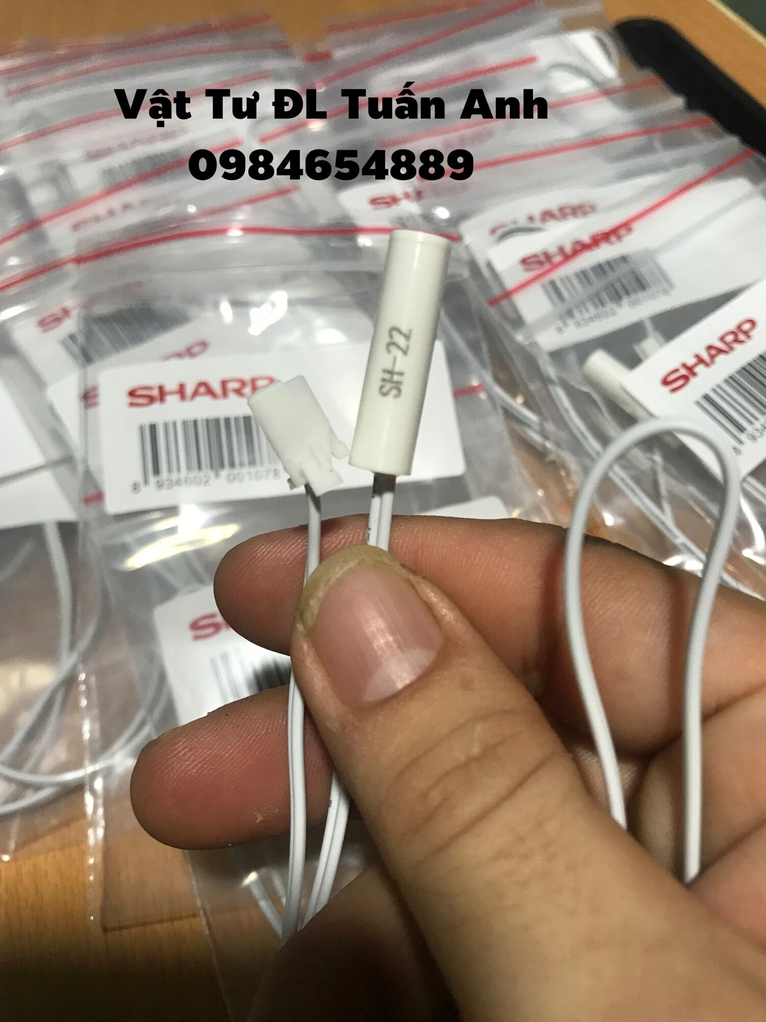 Combo 2 Sensor cảm biến tủ lạnh Sharp chính hãng có zắc cắm