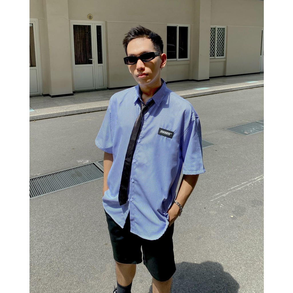 [Nhập Lazxuhuong03 - Giảm 40k/299k]ÁO SƠ MI SỌC TWENTI TAG NĂNG ĐỘNG