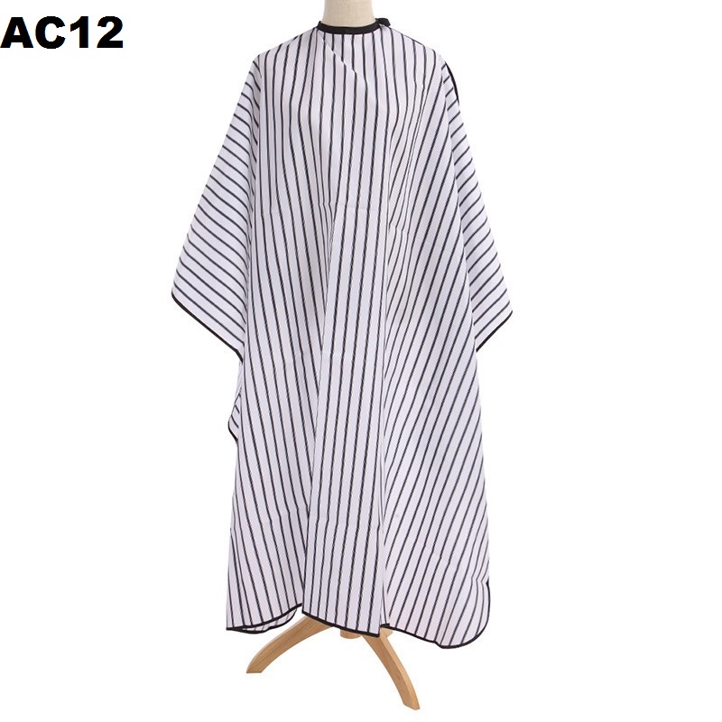 áo choàng cắt tóc sọc trăng đen