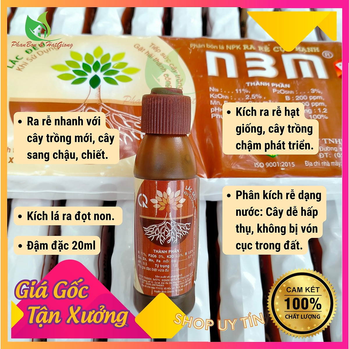 Phân Bón Kích Rễ N3M 20ml Siêu Ra Rễ cực mạnh