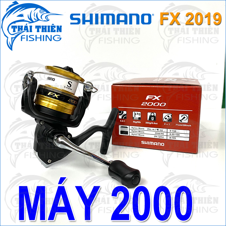 Máy câu cá shimano fx 1000 / 2000 / 2500/ c3000/ 4000 dòng mới 2019