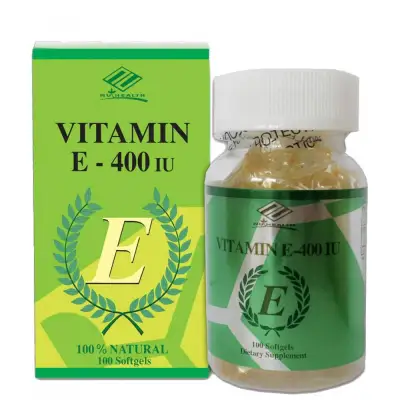 Vitamin E 400iu - Ngăn Ngừa Tình Trạng Lão Da Trên Da Hôp 100 Viên