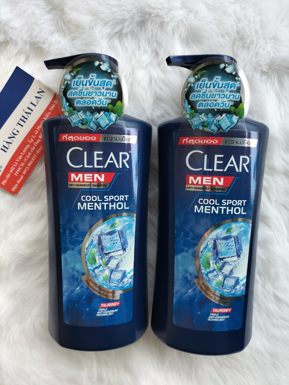 [Hcm]Combo of 2 Bottles of Clear Shampoo (Cool Mint + Clear Men) from Thailand