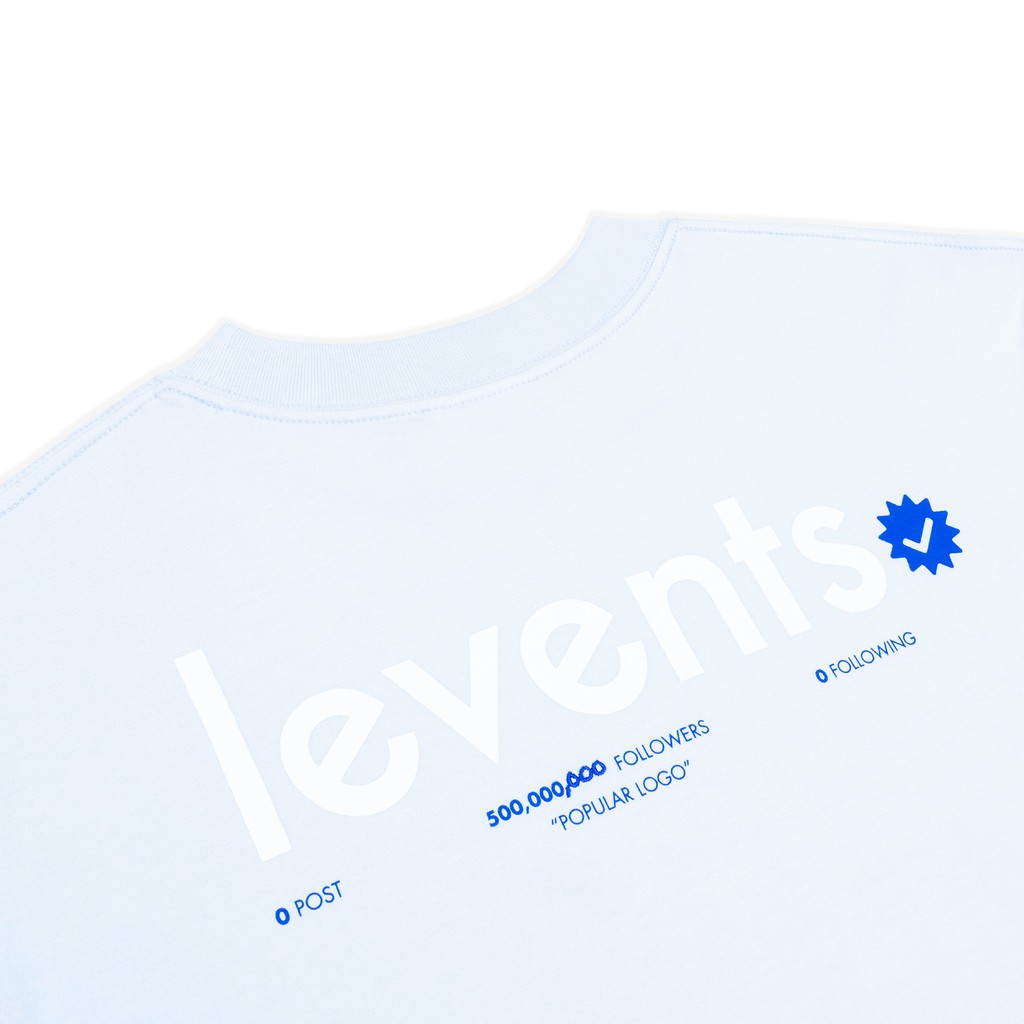Áo thun LEVENTS Popular Logo Blue White !